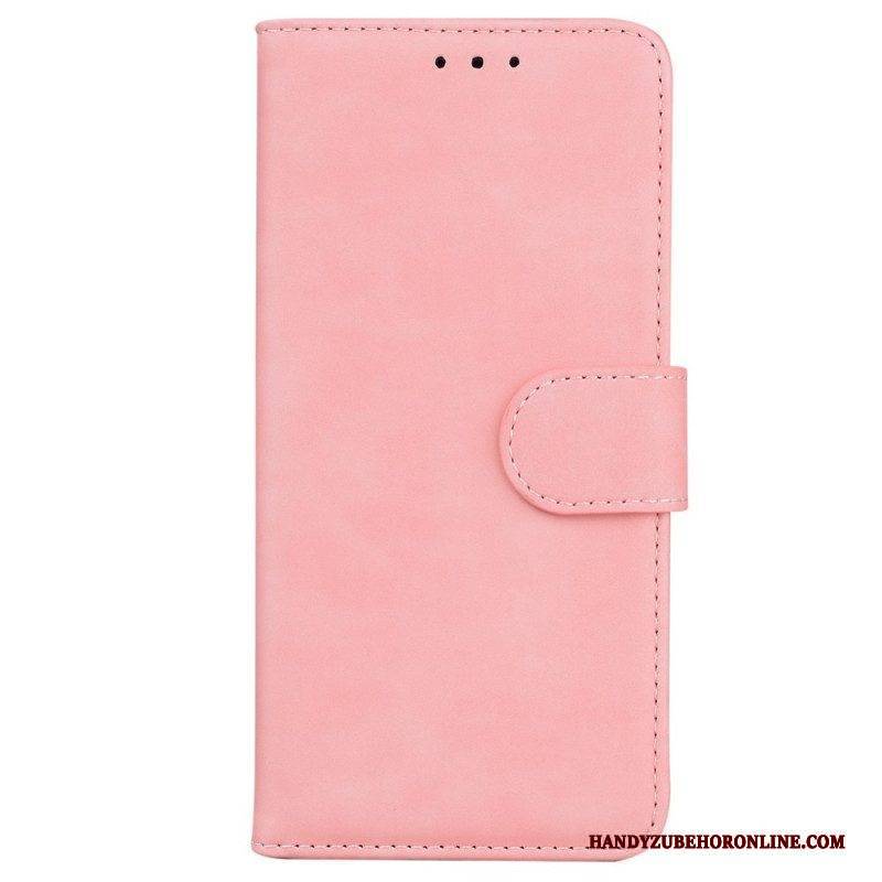 Flip Case Für Samsung Galaxy M53 5G Kunstleder. Einfarbig