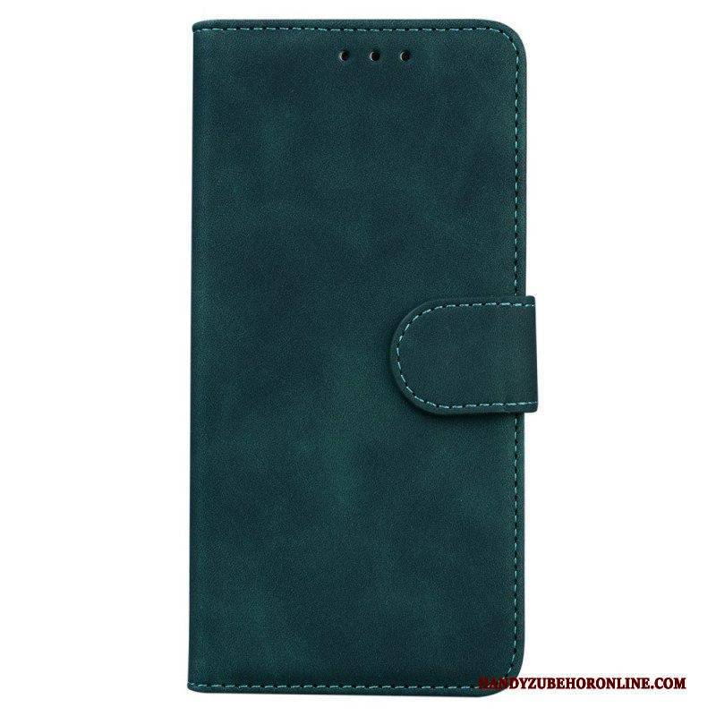 Flip Case Für Samsung Galaxy M53 5G Kunstleder. Einfarbig