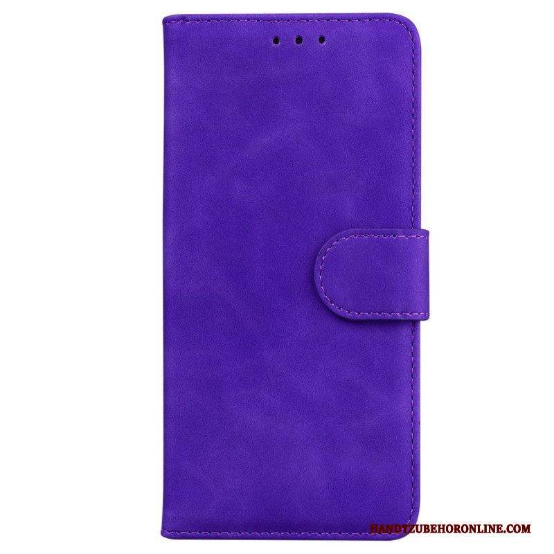 Flip Case Für Samsung Galaxy M53 5G Kunstleder. Einfarbig