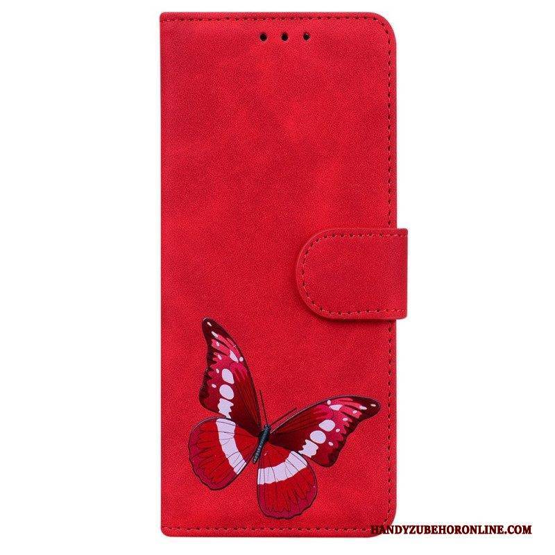 Flip Case Für Samsung Galaxy M53 5G Schmetterling