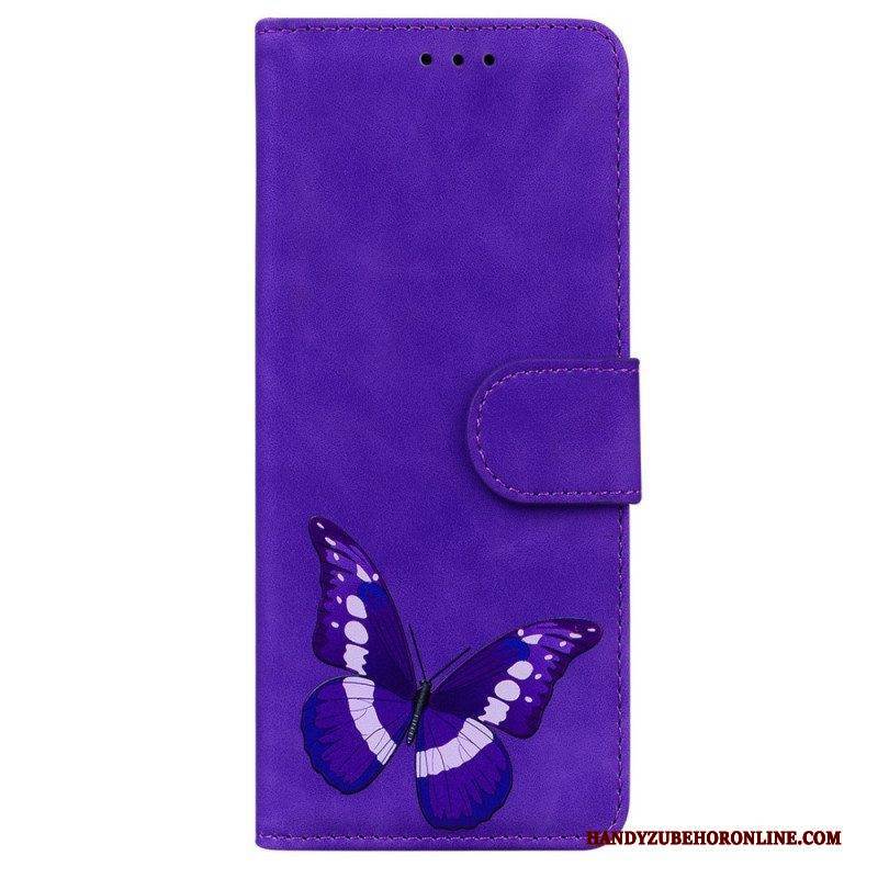 Flip Case Für Samsung Galaxy M53 5G Schmetterling