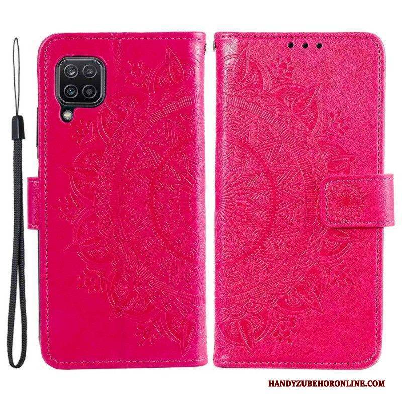 Flip Case Für Samsung Galaxy M53 5G Sonnenmandala