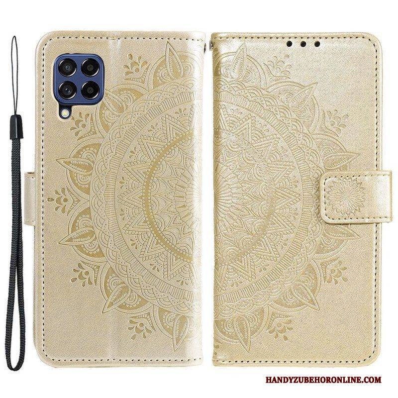 Flip Case Für Samsung Galaxy M53 5G Sonnenmandala