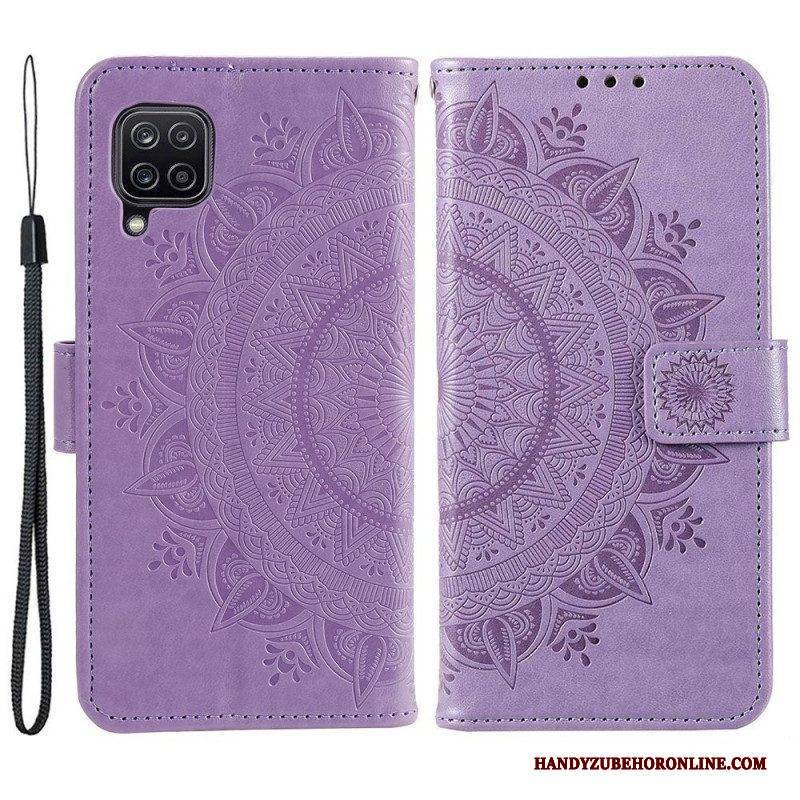 Flip Case Für Samsung Galaxy M53 5G Sonnenmandala