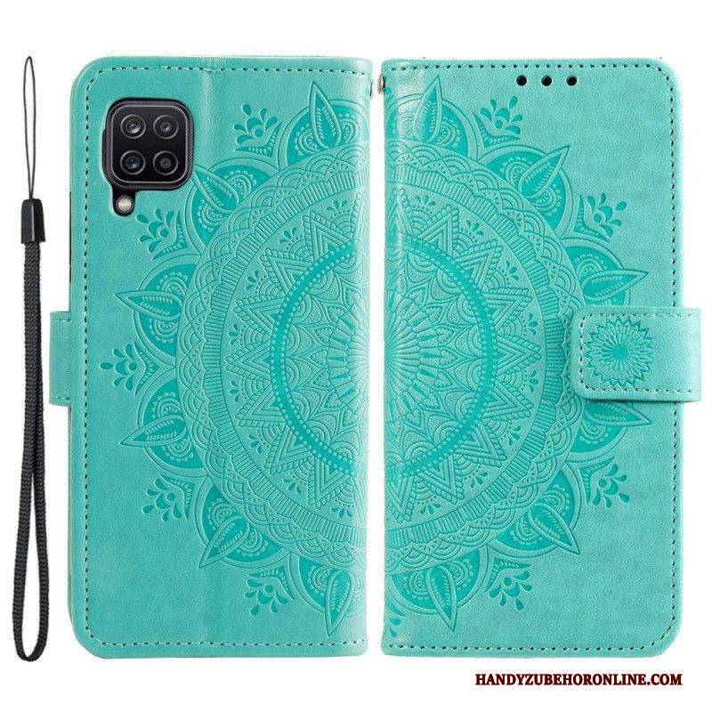 Flip Case Für Samsung Galaxy M53 5G Sonnenmandala