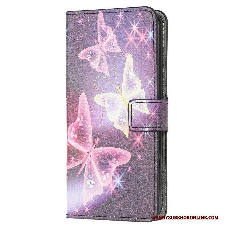 Flip Case Für Samsung Galaxy Note 20 Ultra Intensive Schmetterlinge