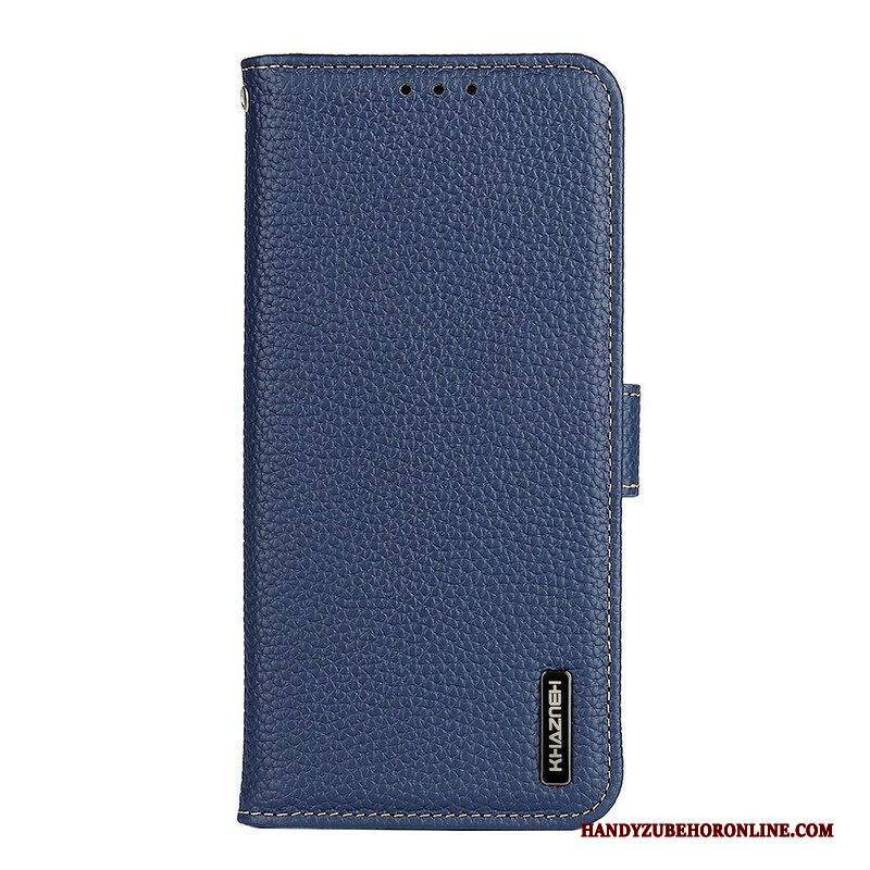 Flip Case Für Samsung Galaxy S20 FE Khazneh Litschi-leder