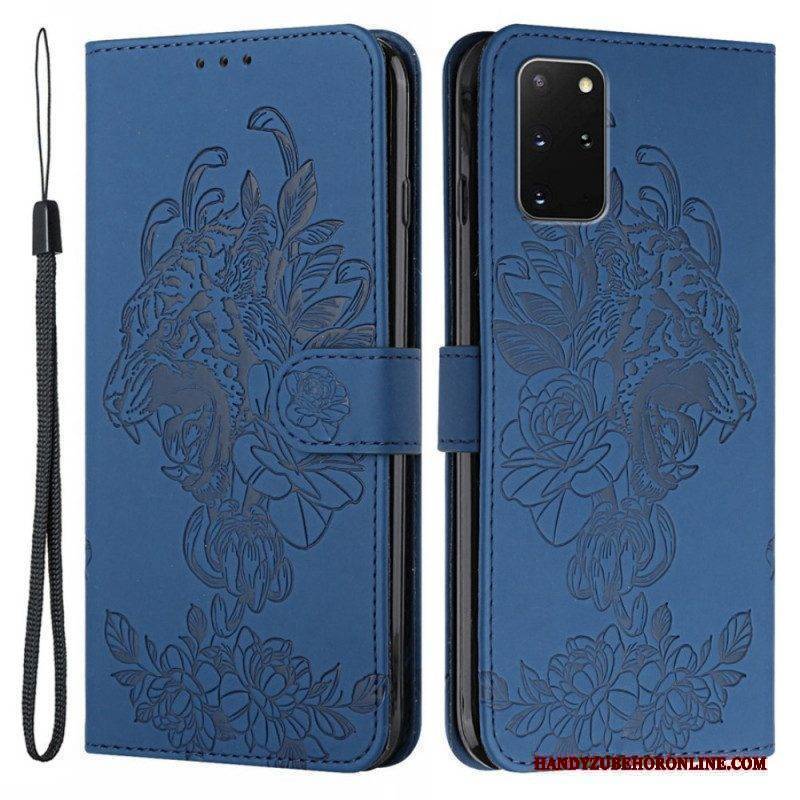 Flip Case Für Samsung Galaxy S20 Plus / S20 Plus 5G Mit Kordel Barocker Riemchentiger