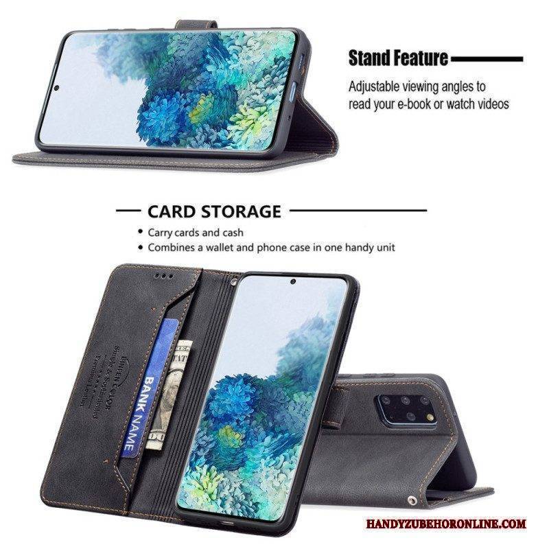 Flip Case Für Samsung Galaxy S20 Plus / S20 Plus 5G Rfid-binfen-farbe