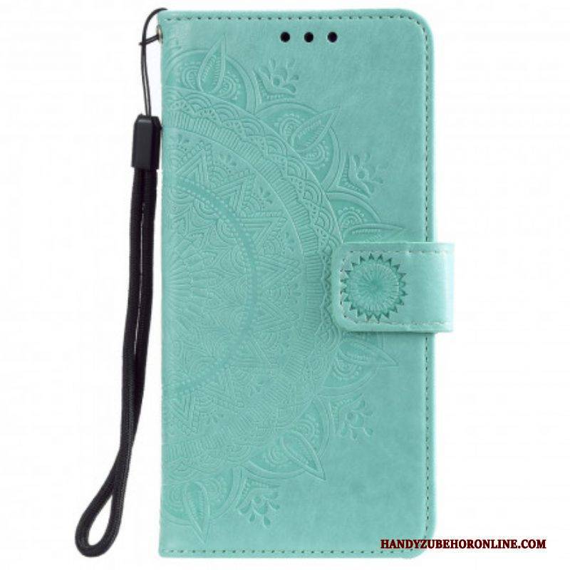 Flip Case Für Samsung Galaxy S21 Ultra 5G Sonnenmandala