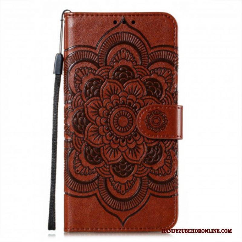 Flip Case Für Samsung Galaxy S21 Ultra 5G Vollständiges Mandala