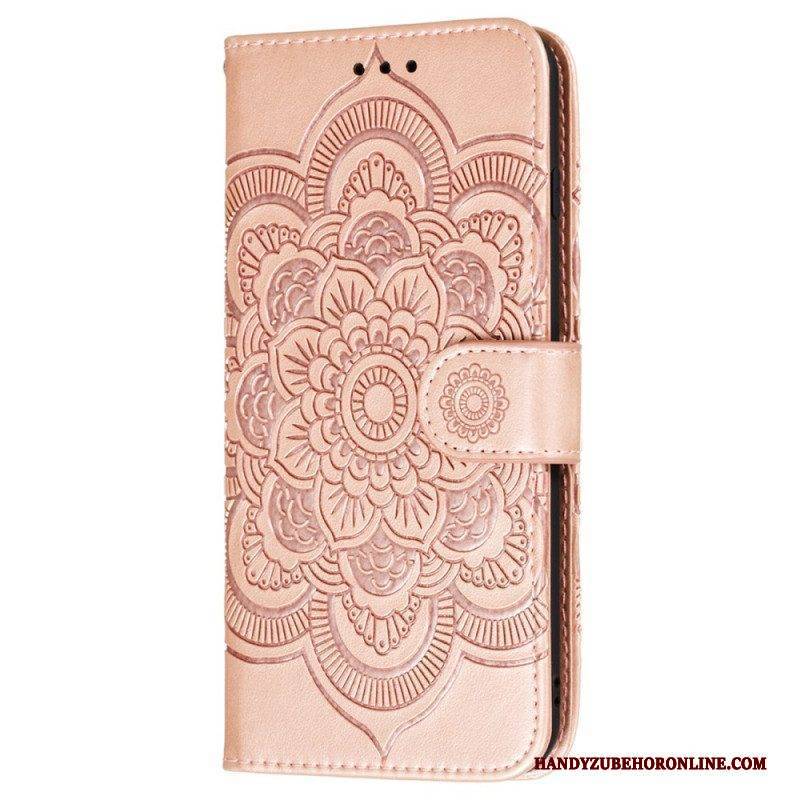 Flip Case Für Samsung Galaxy S22 Plus 5G Vollständiges Mandala