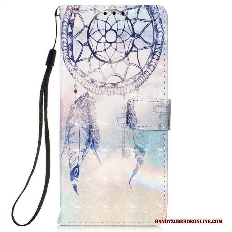 Flip Case Für Samsung Galaxy S22 Ultra 5G Aquarell-traumfänger