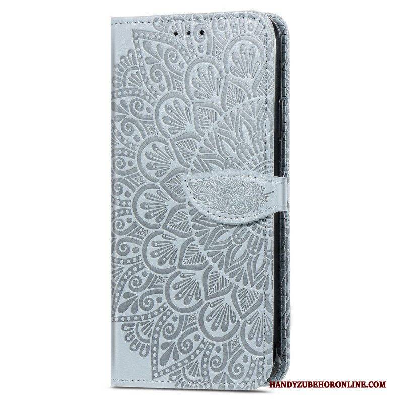 Flip Case Für Samsung Galaxy S22 Ultra 5G Stammesblätter