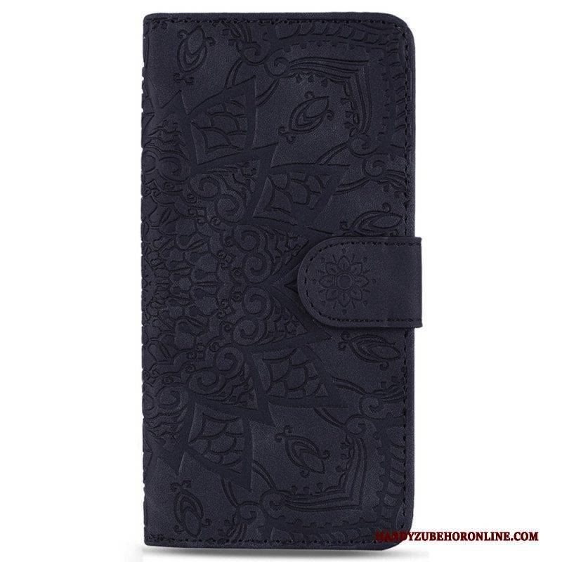 Flip Case Für Samsung Galaxy S23 5G Mit Kordel Stilvolles Riemchen-mandala