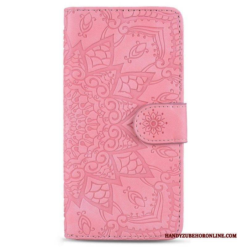 Flip Case Für Samsung Galaxy S23 5G Mit Kordel Stilvolles Riemchen-mandala