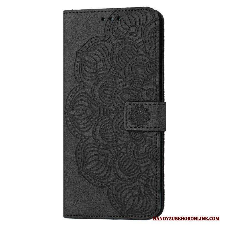 Flip Case Für Samsung Galaxy S23 Plus 5G Mit Kordel Riemchen-mandala