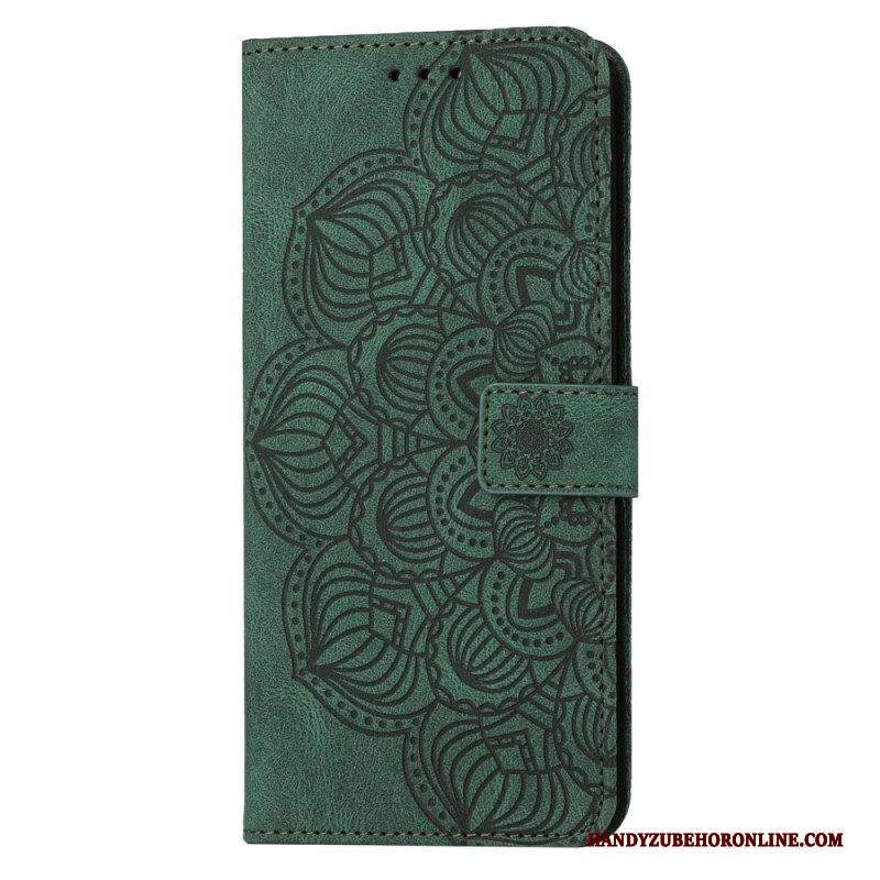 Flip Case Für Samsung Galaxy S23 Plus 5G Mit Kordel Riemchen-mandala