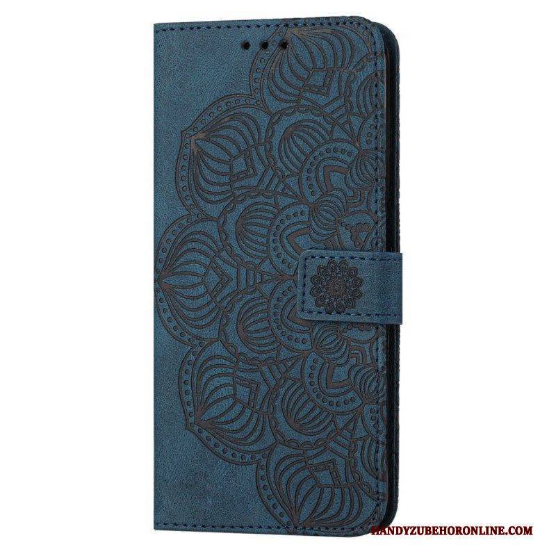 Flip Case Für Samsung Galaxy S23 Plus 5G Mit Kordel Riemchen-mandala