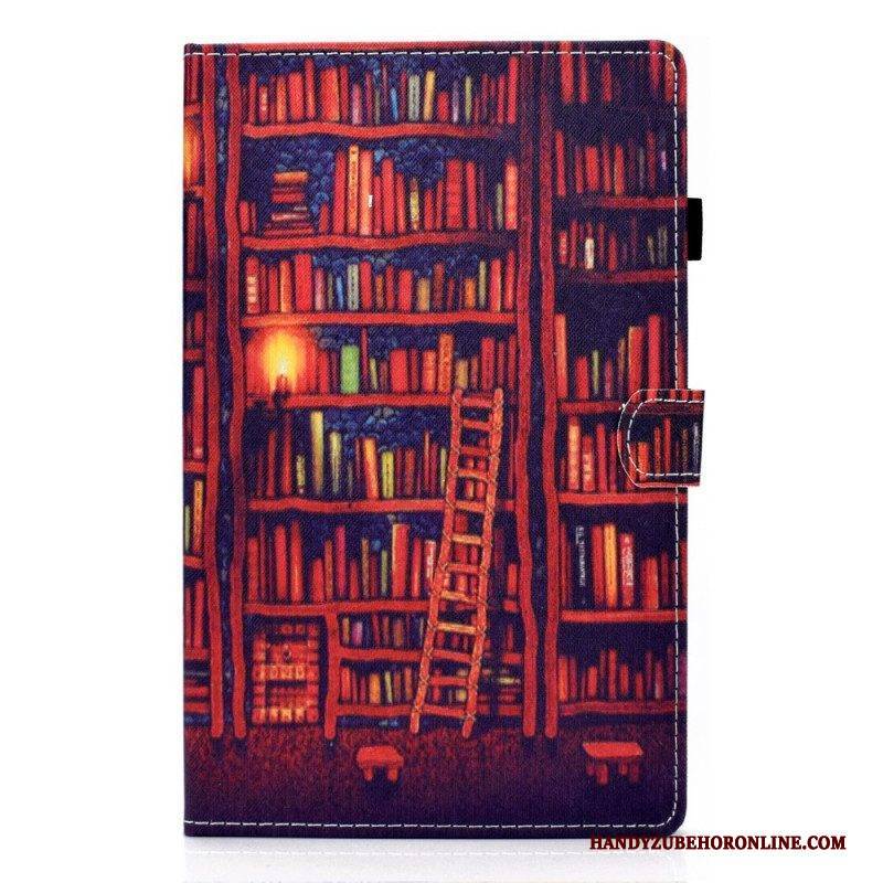 Flip Case Für Samsung Galaxy Tab A8 (2021) Bibliothek