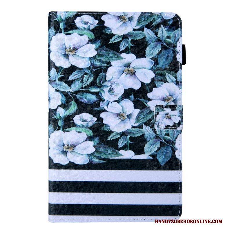 Flip Case Für Samsung Galaxy Tab A8 (2021) Blumendesign