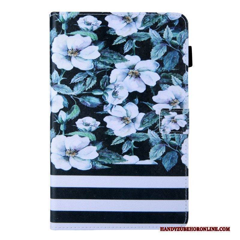 Flip Case Für Samsung Galaxy Tab A8 (2021) Blumendesign