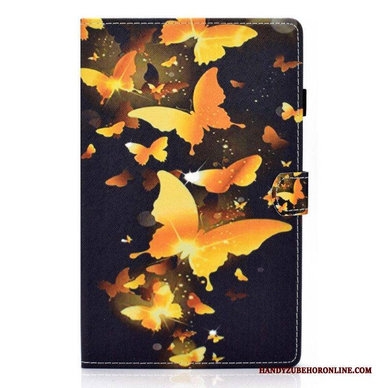 Flip Case Für Samsung Galaxy Tab A8 (2021) Einzigartige Schmetterlinge