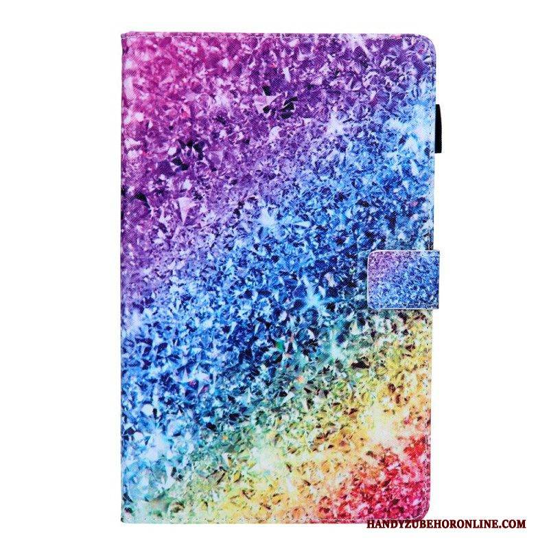 Flip Case Für Samsung Galaxy Tab A8 (2021) Glänzende Pailletten