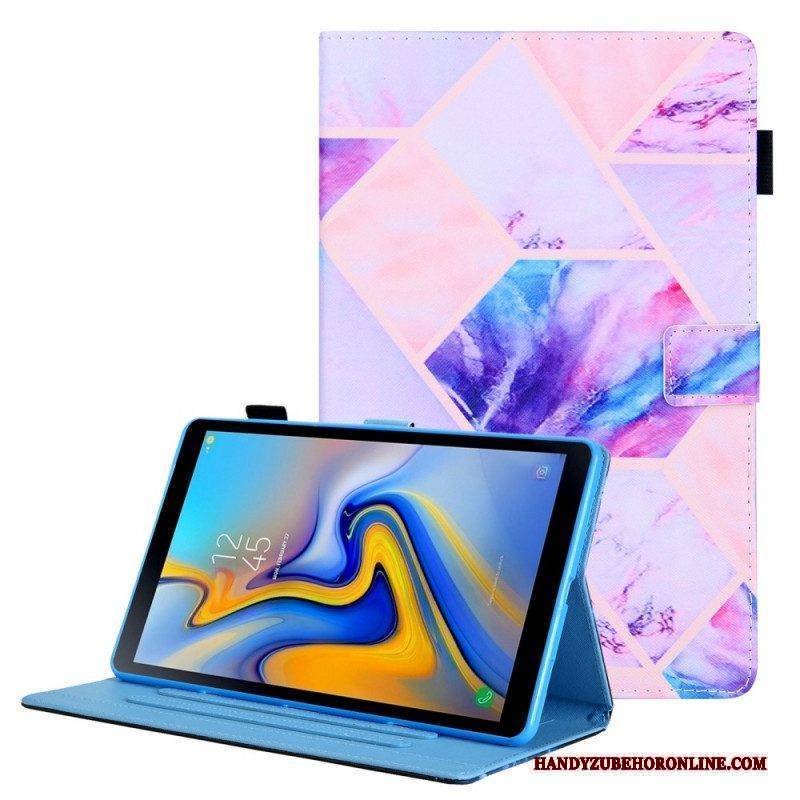 Flip Case Für Samsung Galaxy Tab A8 (2021) Marmor-geometrie-design