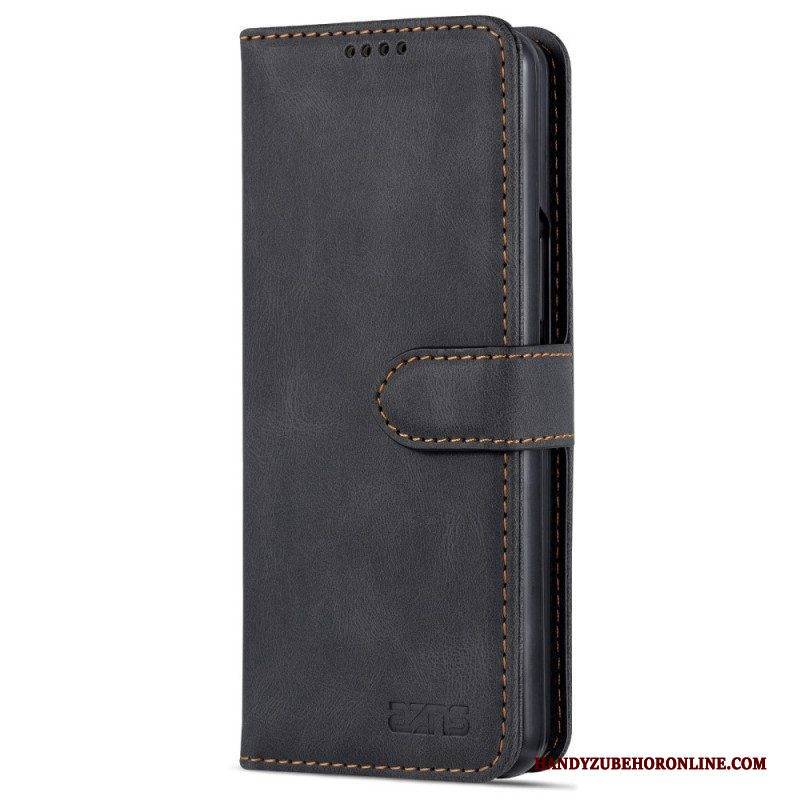 Flip Case Für Samsung Galaxy Z Fold 3 5G Azns Leder-styling