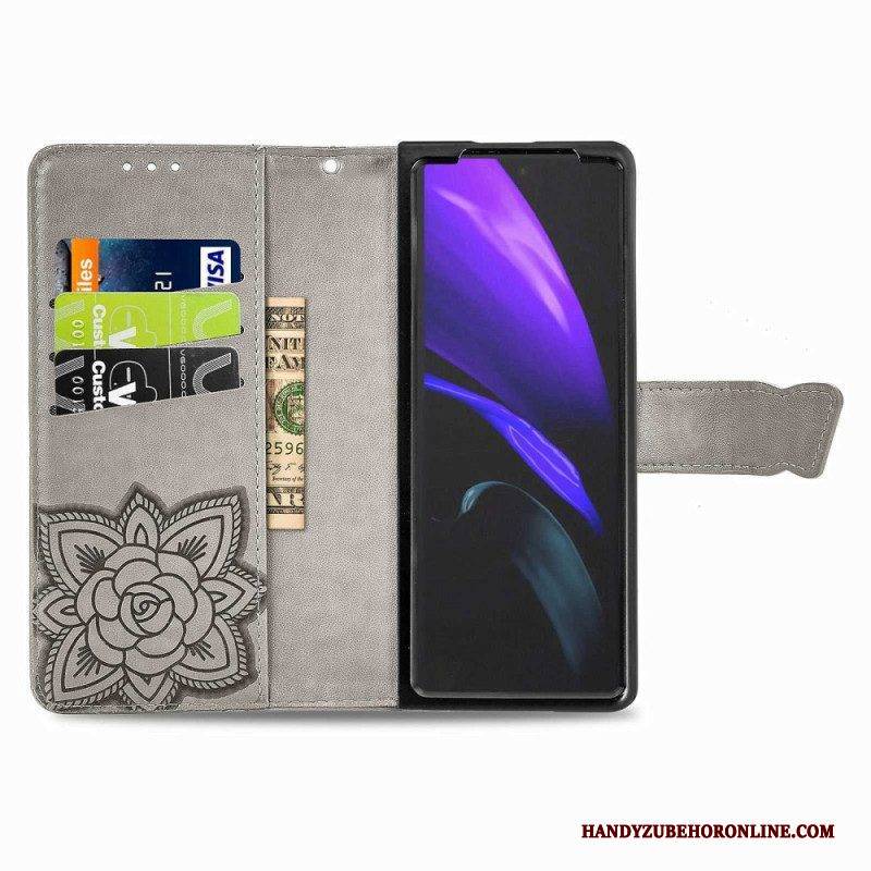 Flip Case Für Samsung Galaxy Z Fold 4 Riesiger Schmetterling