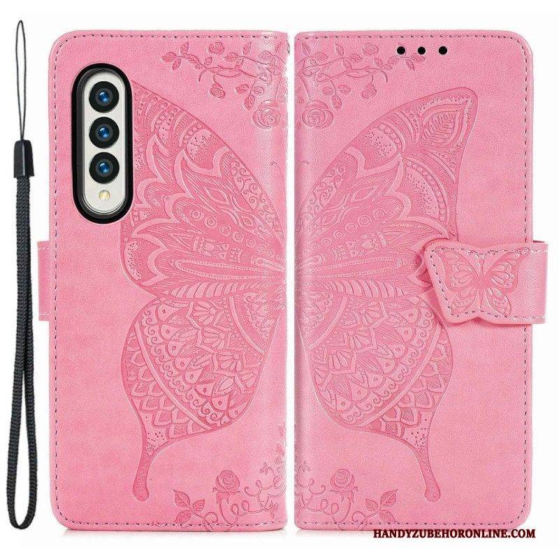 Flip Case Für Samsung Galaxy Z Fold 4 Riesiger Schmetterling