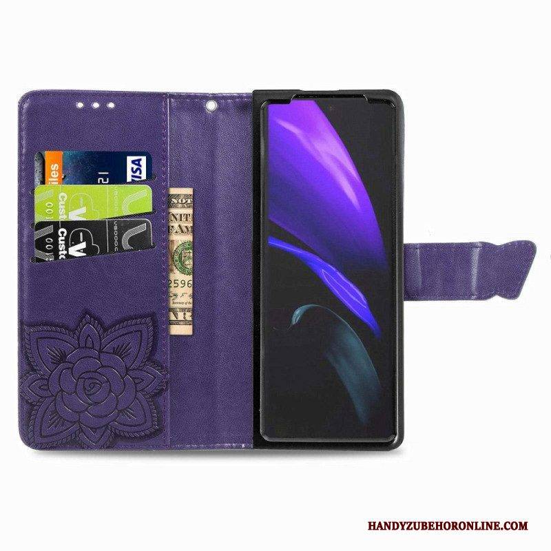 Flip Case Für Samsung Galaxy Z Fold 4 Riesiger Schmetterling