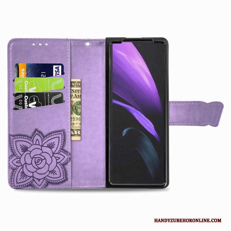 Flip Case Für Samsung Galaxy Z Fold 4 Riesiger Schmetterling