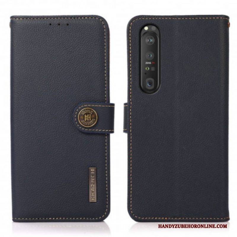 Flip Case Für Sony Xperia 1 III Kunstleder Khazneh Rfid