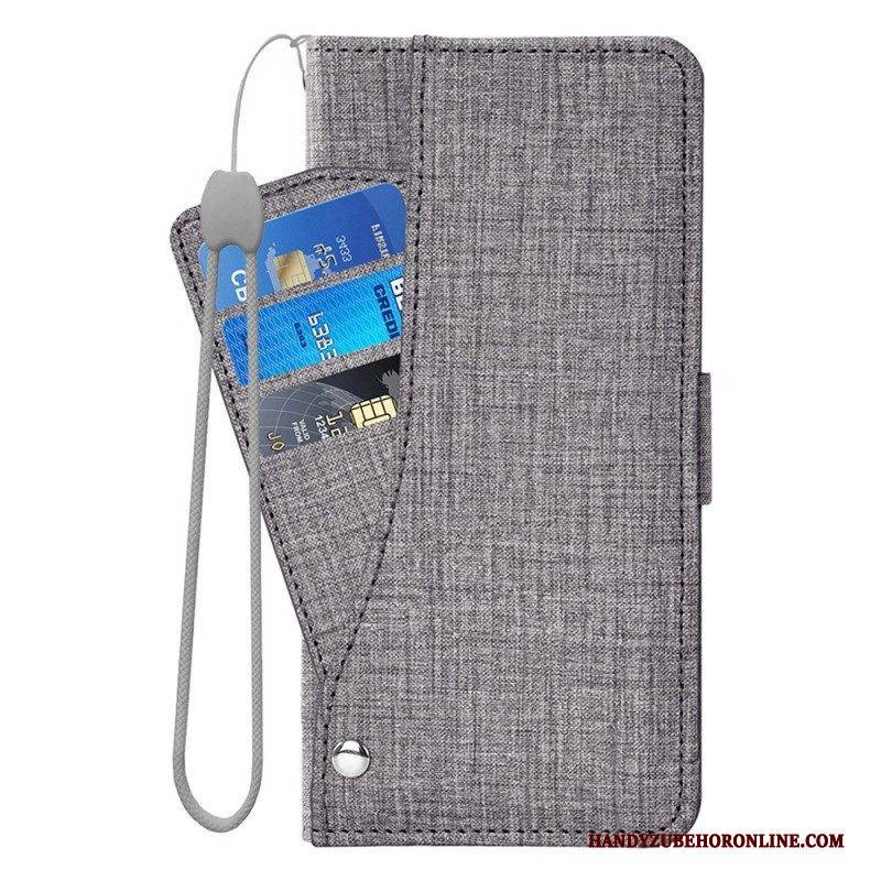 Flip Case Für Sony Xperia 5 IV Jeans Mit Drehbarem Kartenhalter