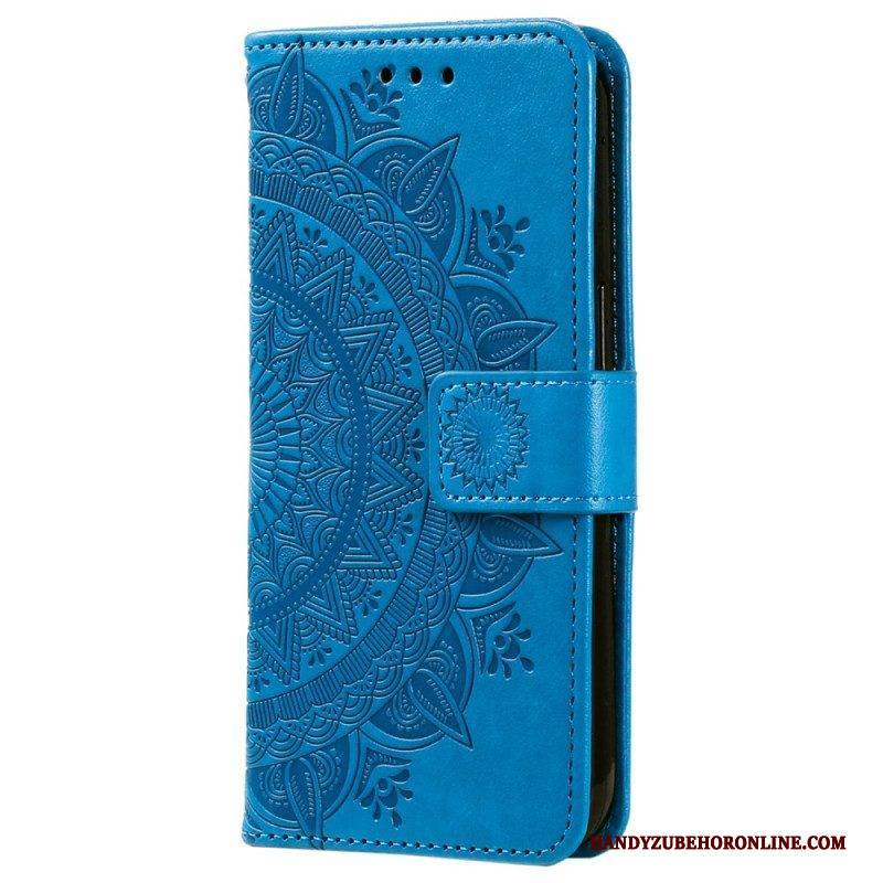 Flip Case Für Sony Xperia 5 IV Mit Kordel Riemchen-sonnen-mandala