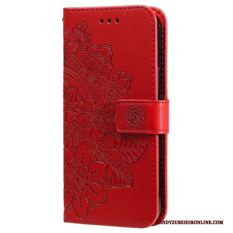 Flip Case Für Vivo Y22s Mit Kordel Riemchen-mandala