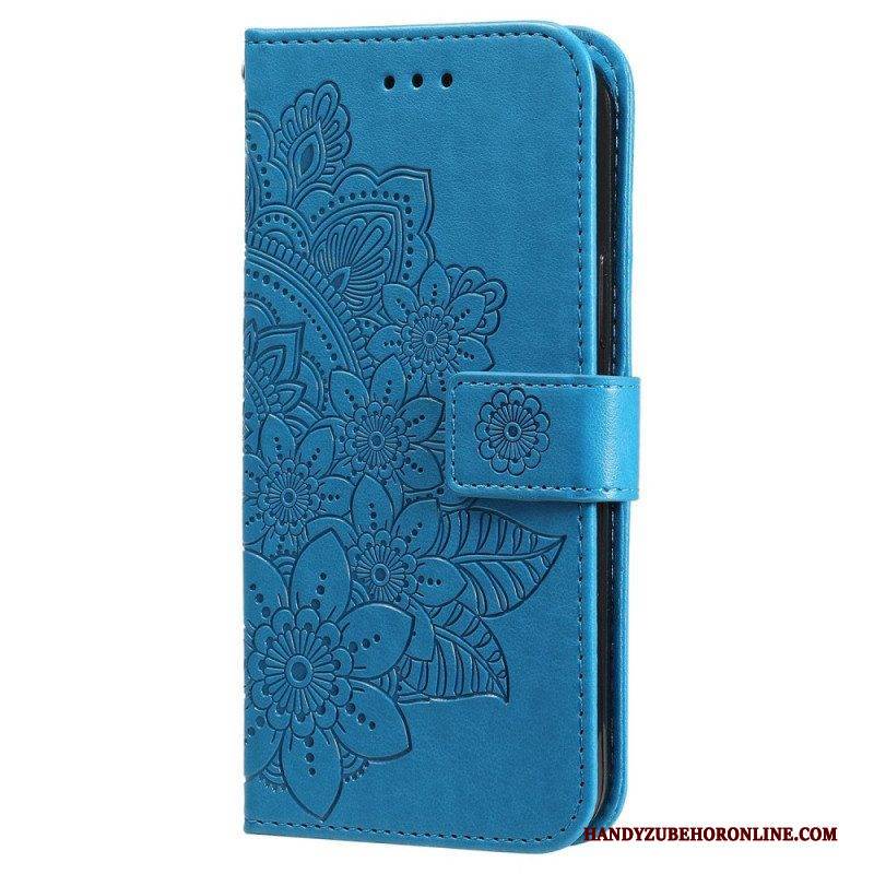 Flip Case Für Vivo Y22s Mit Kordel Riemchen-mandala