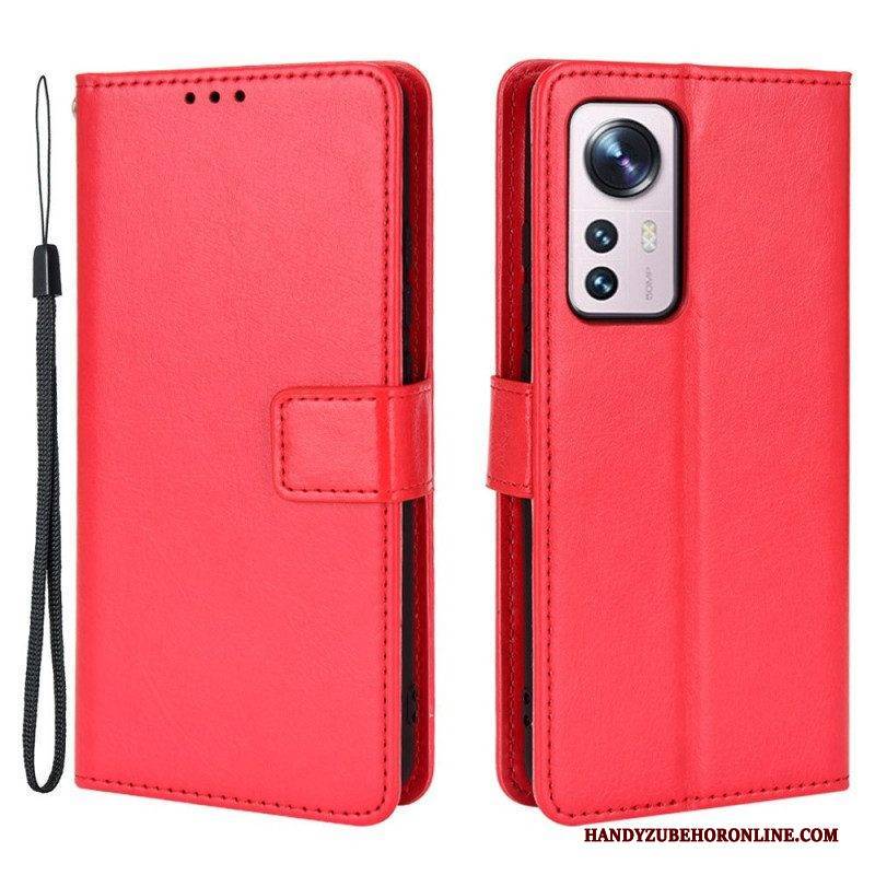 Flip Case Für Xiaomi 12 / 12X Auffälliges Kunstleder