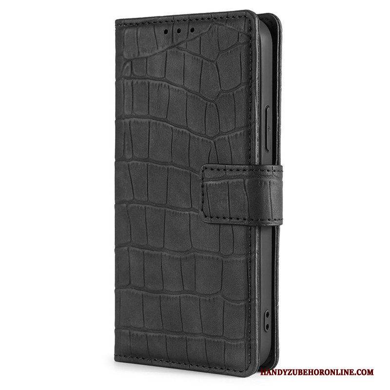 Flip Case Für Xiaomi 12 Pro Hautberührungskrokodil