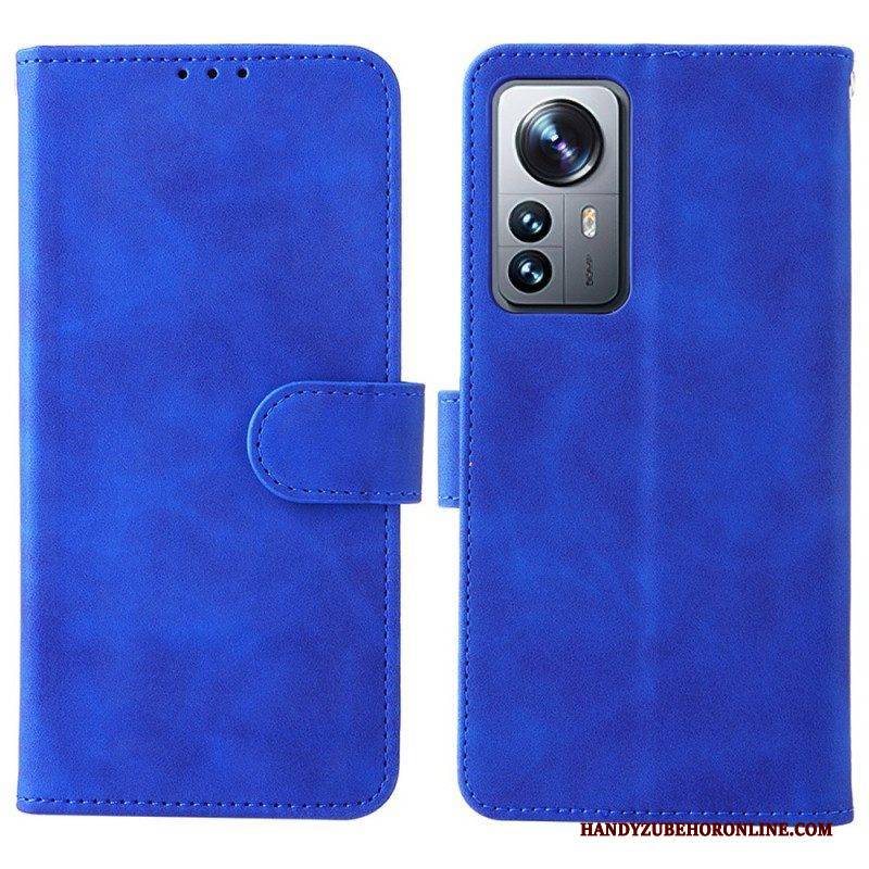 Flip Case Für Xiaomi 12 Pro Mit Kordel Strappy Skin-touch