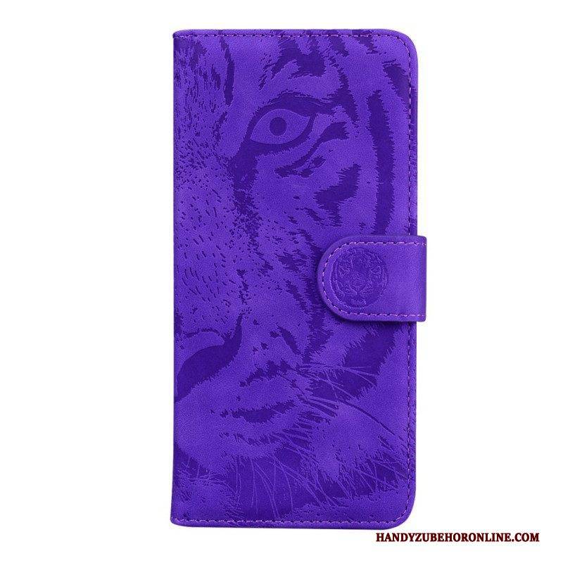 Flip Case Für Xiaomi 12 Pro Tiger-fußabdruck