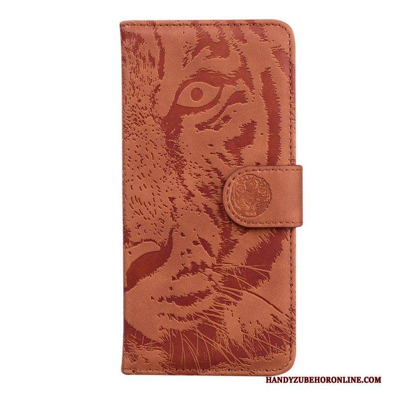 Flip Case Für Xiaomi 12 Pro Tiger-fußabdruck