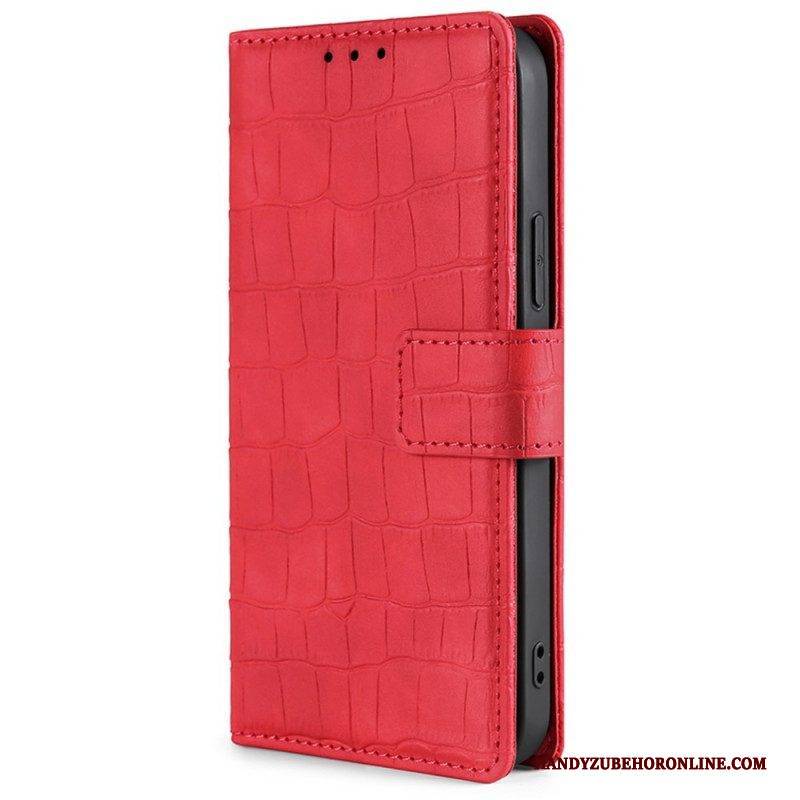 Flip Case Für Xiaomi 12T / 12T Pro Hautberührungskrokodil