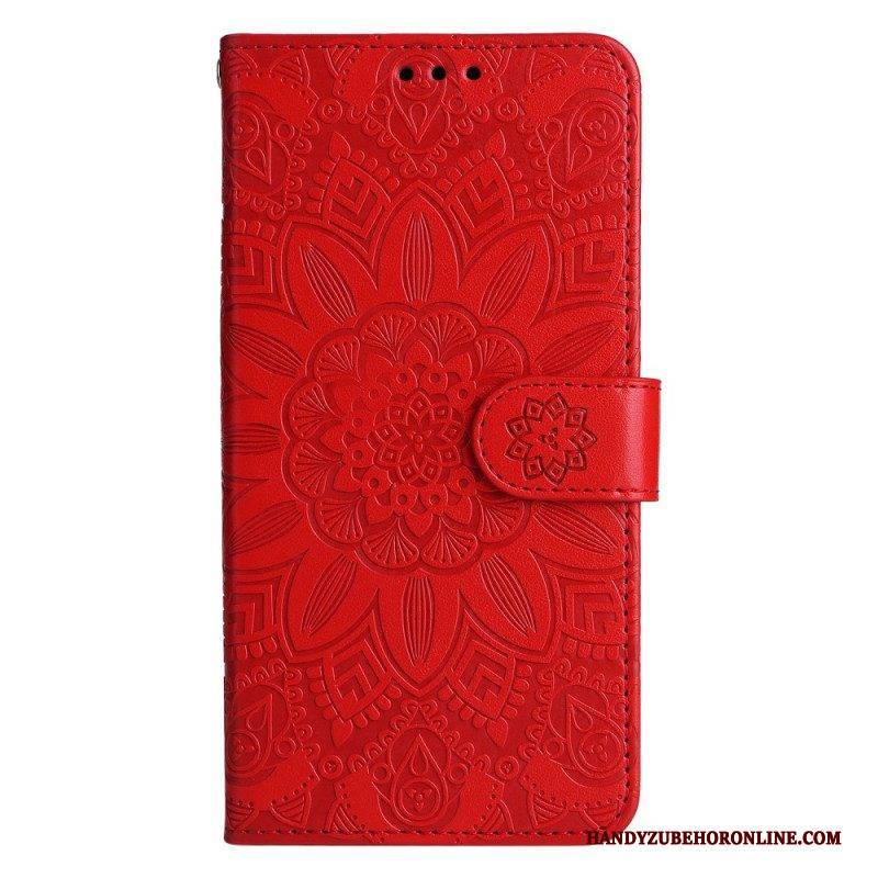 Flip Case Für Xiaomi 13 Mandala-sonne Mit Schlüsselband