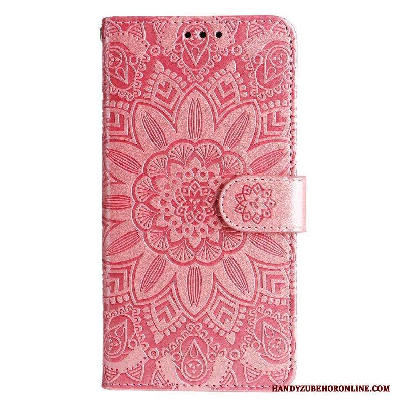 Flip Case Für Xiaomi 13 Mandala-sonne Mit Schlüsselband