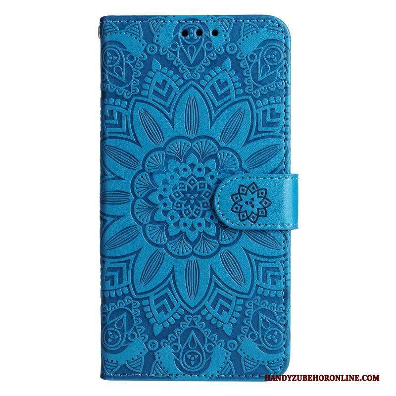 Flip Case Für Xiaomi 13 Mandala-sonne Mit Schlüsselband