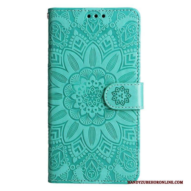 Flip Case Für Xiaomi 13 Mandala-sonne Mit Schlüsselband