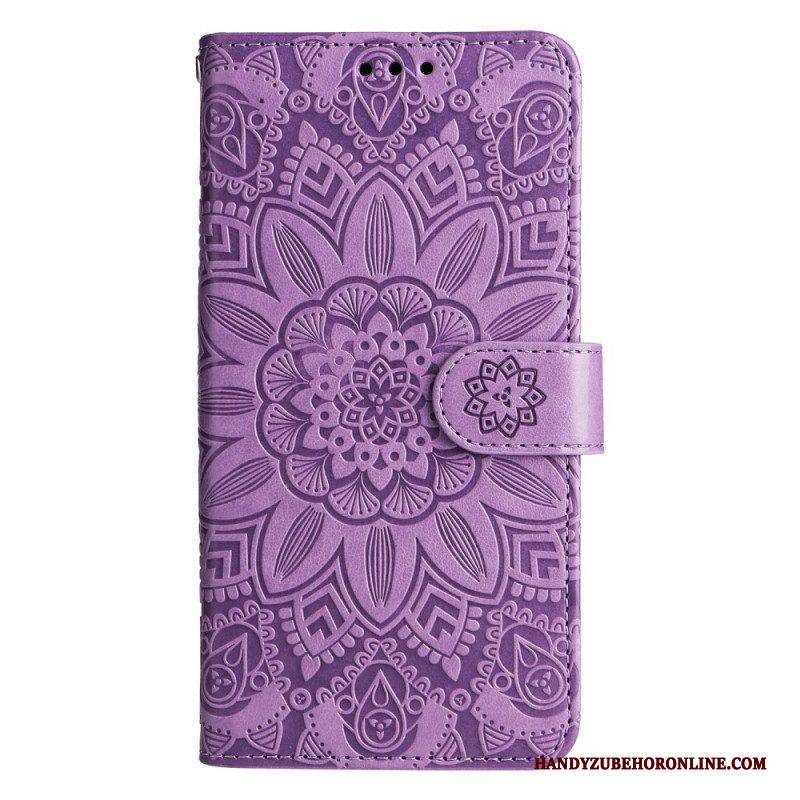 Flip Case Für Xiaomi 13 Pro Mandala-sonne Mit Schlüsselband